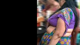 बस्ट्री इंडियन आंटी कर्वी बॉडी से टेस करती है