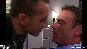 I love naughty gays licking and fucking asses at work