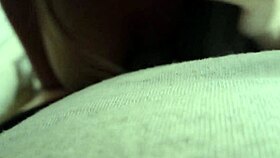 girlfriend eagerly sucks big black cock for friend 😏