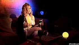 Two Blonde Witch Whores Sucking And Fucking Lucky Guy's Big Dick