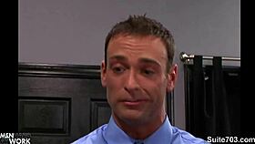 I love naughty gays licking and fucking asses at work