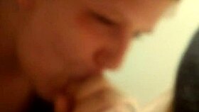 overwhelmed by the deep emotions during this intense blowjob