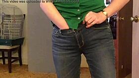 On St. Patrick's Day, She Changes Clothes And Soaks Her Jeans Outdoors
