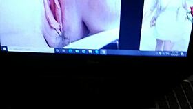 intense cum tribute for friend chicky magdalena during masturbation