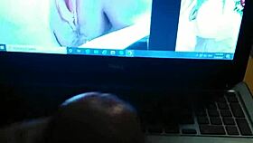 intense cum tribute for friend chicky magdalena during masturbation