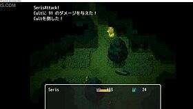 Seris the devil explores the harbor village and its ranch in this anime game.