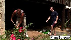 jade gets double penetrated hard in her pussy and ass.