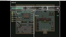 Seris the devil explores the harbor village and its ranch in this anime game.