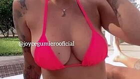 Joyce Gumiero's Cancun Pool Day Massage Turns Anal