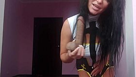 Wife Dominates Husband with Young Lover