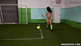 remy lacroix and jada stevens play booty soccer