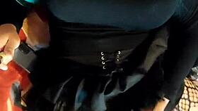 Naughty bunny rides cock hard!