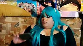 Naughty bunny rides cock hard!