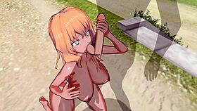 Dive into 3d hentai with big ass and tits in sex