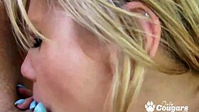 aubrey adams GETS FUCKED in the backyard while a PEEPING TOM WATCHES her gagging and choking