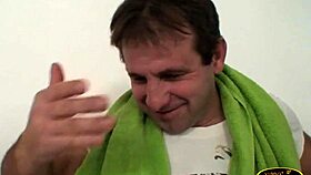 Girl Does Gymnastics While Old Man Shows Cock And Fucks Her