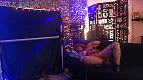 Hotwife Steffi DANCES her PUSSY as a hippie witch MILF