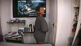 Latina brunette engages in sensual masturbation