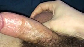 big cock jerks off and cums huge jizz in masturbation scene