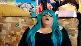 Naughty bunny rides cock hard!