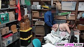 Cutie hayden gets punished with a big cock for stealing