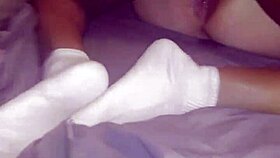 Amber's birthday surprise with big black cock bareback creampie