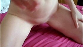 freya teases with dildo in homemade masturbation session
