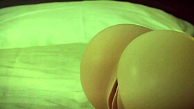 German Bubble Butt Bound in Bondage Masturbates with Vibrator Toy