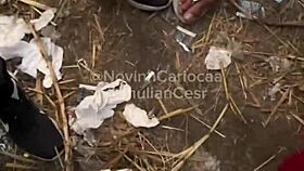 Orgy with four big-cocked twinks in the bush