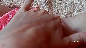 wet pussy orgasms during solo masturbation close up 😈