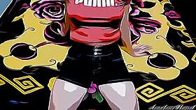 Stepsister learns sex as stepbrother takes her cartoon virginity