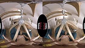 virtual taboo involves splitting on a cock, pov style.