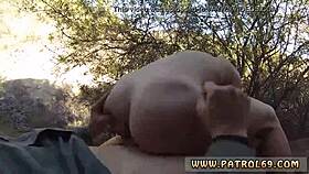 brunette kayla west gets busted by cops during naughty outdoor patrol