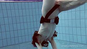Roxalana Chech Powers Through Intense Scuba Diving In Pool