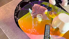 Curvy babe teases in casting interview.