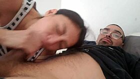 great blowjob from wife deepthroat homemade