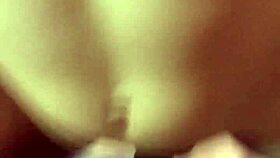 latina gets balls deep fucking in missionary pov with big cock gaping her wet pussy