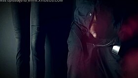 Masturbating while an imaginary friend watches in secret.