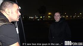 Blonde gets an exciting ride