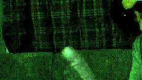 She takes a big cock deep in her throat, sucking like a slut with toys.