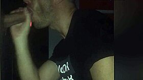 I Sucked a Big Cock in the Glory Hole Massive Cumshot