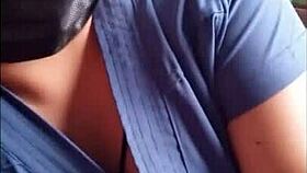 Dirty old nurse skips work for homemade porn