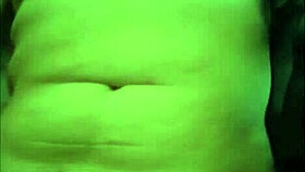 horny chunky babe fingers her pussy for her boyfriend