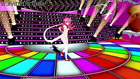 Пьяные водочные девчонки Розалия, Лилия, Дельта доминируют в 3D аниме