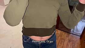 Teen rides stranger's cock in car cowgirl style after repairs