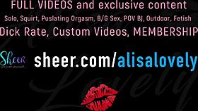 We had to bang by the river, so risky with Alisa Lovely