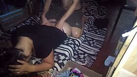 giving full body massages to girlfriend