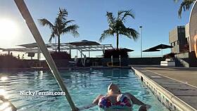 Refreshing pool dip