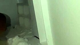 Preparing my penis with ice for a hard pussy pounding in web chat.