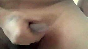 Horny pornstar bends over for POV doggystyle handjob and cum tribute with big monster cock in homemade scene